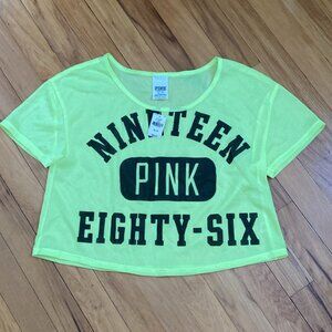 BNWT Pink Crop Top size XS